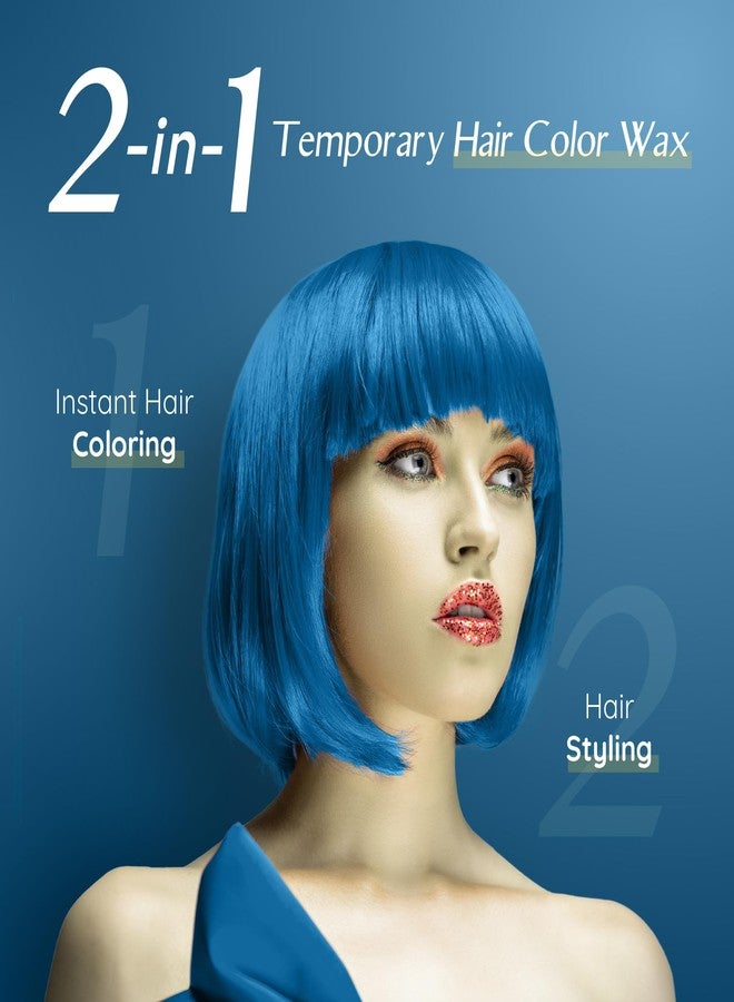 Herbishh Koloret Temporary Hair Color Wax - Blue Jean Baby, Instant Washable Vegan Hair Paint for Kids, Men & Women - 5.07 fl - Image 2